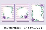 violet or purple  template set  ... | Shutterstock .eps vector #1455917291