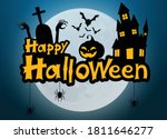 halloween 2020 greeting vector... | Shutterstock .eps vector #1811646277