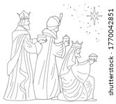 Bible Coloring Page. Nativity...