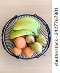 Small photo of Indulge in the vibrant delight of our fresh juicy fruit basket, a cornucopia of nature's finest offerings. Bursting with color and flavor, this bountiful arrangement showcases a tantalizing assortmen