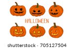 hand drawn sketch style funny... | Shutterstock .eps vector #705127504