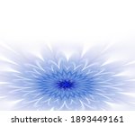 Blue Fractal Abstract Flower In ...