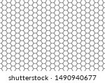   Honeycomb Grid Texture And...