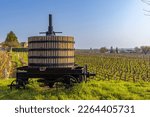 Old wine press near Vougeot, Cote de Nuits, Burgundy, France