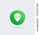 simple alien icon | Shutterstock .eps vector #761015134