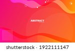 abstract red ang orange fluid... | Shutterstock .eps vector #1922111147