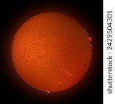 Small photo of Sun star solar system protuberance