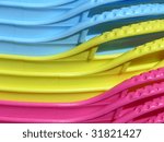 Small photo of Stacket plastic baskets