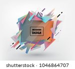colorful abstract design.... | Shutterstock .eps vector #1046864707