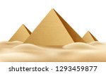 realistic egypt pyramids.... | Shutterstock .eps vector #1293459877