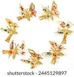 Moving butterfly hair clips 90...