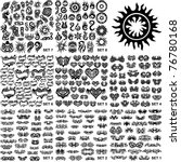 over 200 tribal tattoos. set 1 8 | Shutterstock .eps vector #76780168