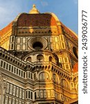 Small photo of Discover the awe-inspiring architecture and intricate details of Florence's cathedrals in this captivating photograph. The Florence Cathedral, or Santa Maria del Fiore, is symbols of Florence.