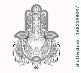 mandala design shape within a... | Shutterstock .eps vector #1682198047