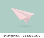 paper plane 3d vector icon... | Shutterstock .eps vector #2152296277