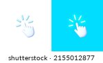 3d computer cursor hand web for ... | Shutterstock .eps vector #2155012877