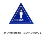 Small photo of Public Bathroom Sign. Devil Men Symbol. Toilet sign. Restroom icon. Bathroom. Satanic Men's Bathroom. Devil Men's Secret Room sign. Graffiti altered Men's Bathroom. Devil Men.