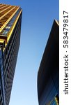 closeup view of skyscraper with ... | Shutterstock . vector #583479817