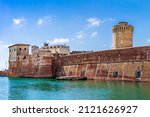 Livorno, Tuscany, Italy: The Old Fortress, medieval fortress by the Mediteraneean sea in the Livorno port