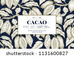 Cocoa Bean Tree Banner Template....