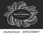 hand drawn sketch style banana... | Shutterstock .eps vector #2093250847