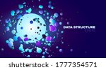 spheres data structure. design... | Shutterstock .eps vector #1777354571