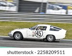 Small photo of Scarperia, 3 April 2022: Alfa Romeo Giulia TZ 1964 driven by unknown in action during Mugello Classic 2022 at Mugello Circuit in Italy.