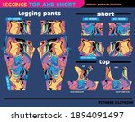 fitness pants top and short... | Shutterstock .eps vector #1894091497
