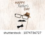 happy fathers day template... | Shutterstock .eps vector #1074736727