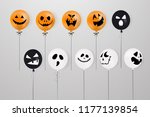 happy halloween. flying mega... | Shutterstock .eps vector #1177139854