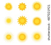 sun icon app ui web jpg drawing ... | Shutterstock .eps vector #487021921