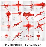 set gift card  on white... | Shutterstock .eps vector #539250817