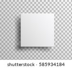 realistic white blank package... | Shutterstock .eps vector #585934184