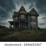 A haunted house build in old...