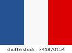 france vector flag. vector... | Shutterstock .eps vector #741870154