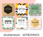 modern promotion square web... | Shutterstock .eps vector #1078259651