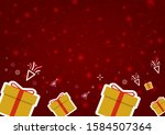 happy new year   christmas card ... | Shutterstock .eps vector #1584507364