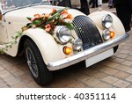 Vintage Wedding Car Decorated...