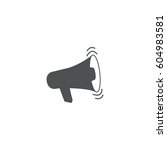 loudspeaker icon. sign design | Shutterstock .eps vector #604983581