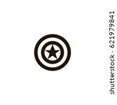 captain america icon. sign... | Shutterstock .eps vector #621979841