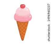 Pink Ice Cream Vector Clipart image - Free stock photo - Public Domain ...