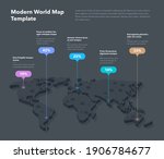 modern 3d world map infographic ... | Shutterstock .eps vector #1906784677