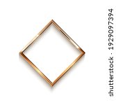 golden rhombus frame for... | Shutterstock .eps vector #1929097394