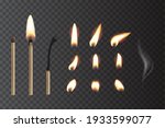 match sticks with flame... | Shutterstock .eps vector #1933599077