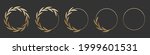 golden laurel wreath round... | Shutterstock .eps vector #1999601531