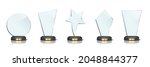 Award Trophy Set. Star And...