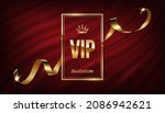 vip golden frame invitation... | Shutterstock .eps vector #2086942621