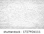 Abstract Old White Brick Wall...