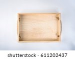 A Empty Wooden Box Isolated On...