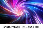 Abstract Tunnel Of A Multicolor ...